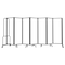 National Public Seating NPS Room Divider, 6' Height, 7 Sections, Clear Acrylic Panels RDB6-7CA - alternate 6